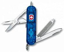 Мультифункциональный инструмент Victorinox Нож перочинныйSignature Lite Sapphire 0.6226.T2 58мм 7 функций полупрозрачный синий