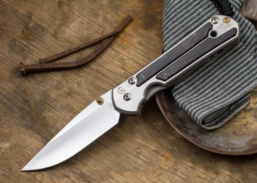 3810 Chris Reeve Large Sebenza 21 Gabon Ebony Inlay фото 14