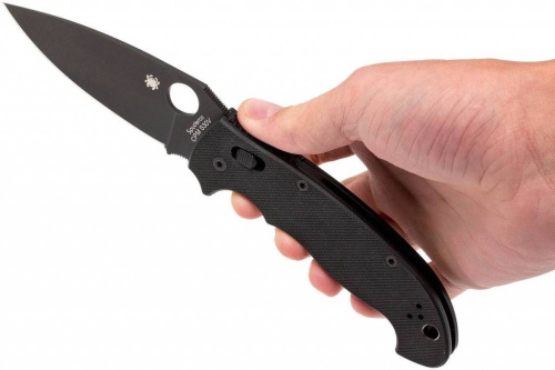 98 Spyderco Manix 2 XL Black - 95GPBBK2 фото 16